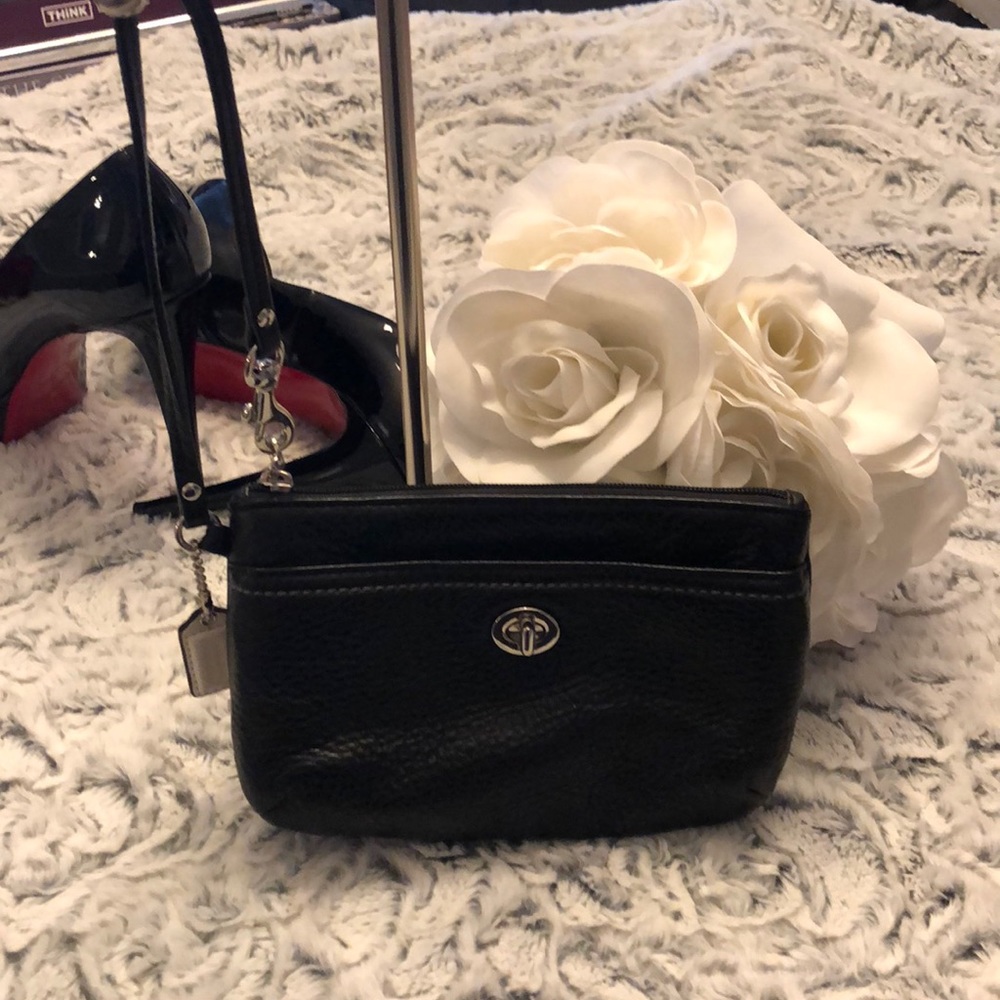 Black Coach Wristlet